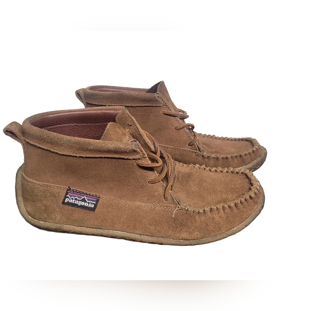 Patagonia Thatcher Women's Suede Lace Up Moccasin Ankle Bootie 6